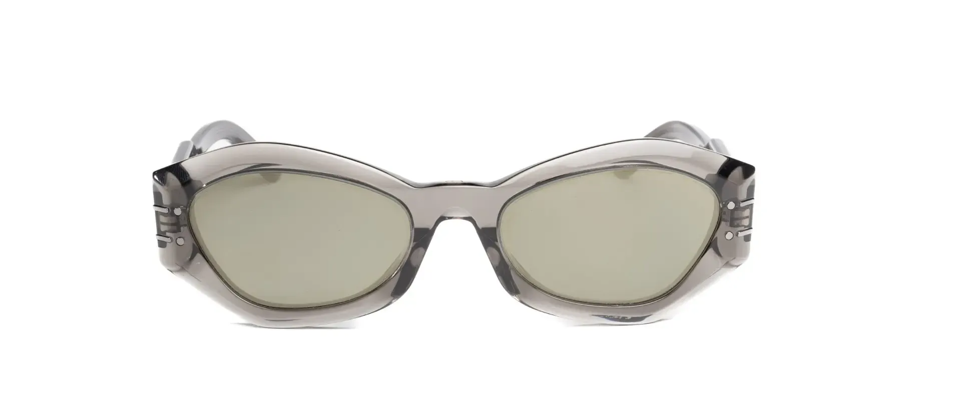 Christian Dior CD40139U 45A7 ženske sunčane naočale – okvir u sivoj boji i leće u zelenoj boji