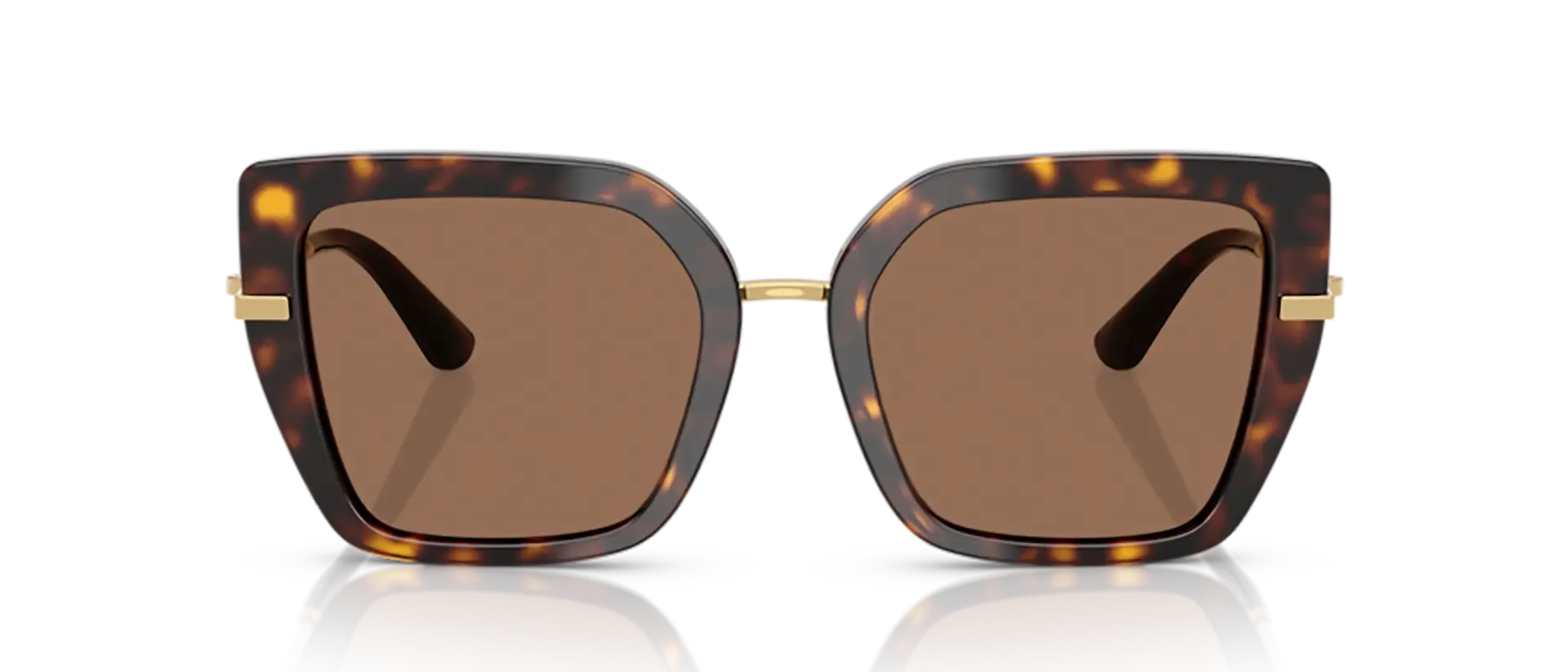 Dolce & Gabbana DG4474 502/73 ženske sunčane naočale – okvir Havana uzorka u zlatnoj i smeđoj boji i leće u smeđoj boji