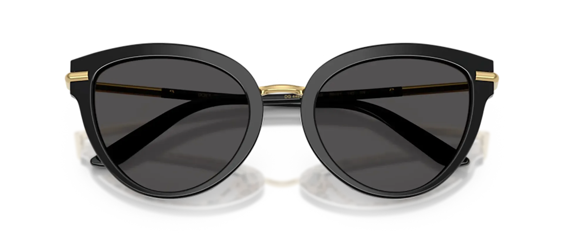 Dodatni prikaz 5: Dolce & Gabbana DG4492 32998G ženske sunčane naočale – okvir u zlatnoj i crnoj boji i leće u sivoj boji