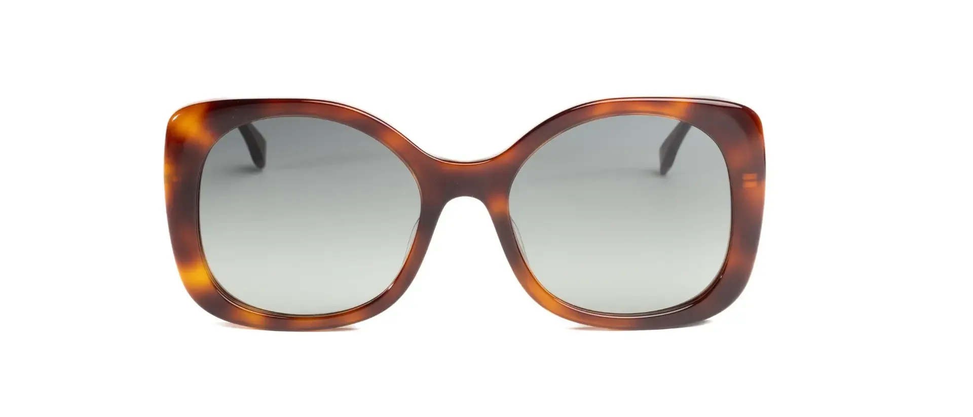 Fendi FE40201I 53P ženske sunčane naočale – okvir Havana uzorka u smeđoj boji i leće u zelenoj boji i s gradijentom