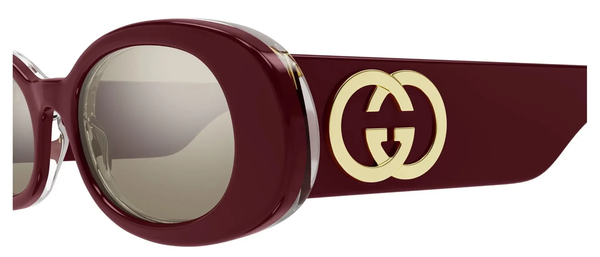 Dodatni prikaz 3: Gucci GG0517S 009 ženske sunčane naočale – okvir u ljubičastoj i crvenoj boji i leće u smeđoj boji