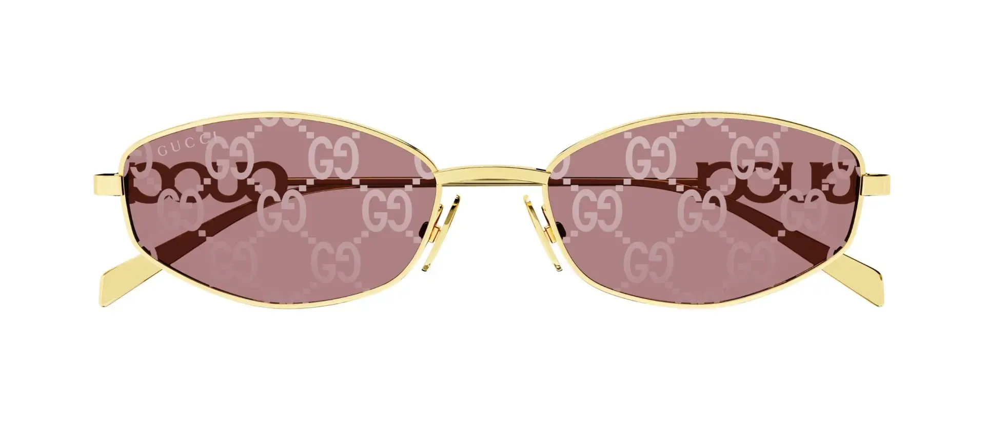 Gucci GG1802S 002 ženske sunčane naočale – okvir u zlatnoj boji i leće u crvenoj boji