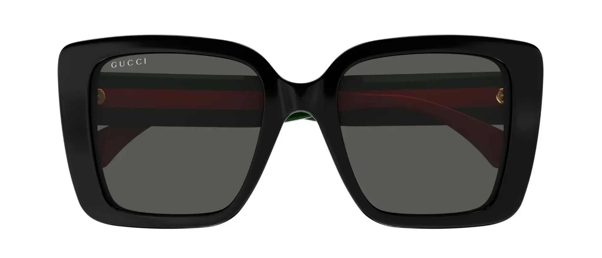 Gucci GG1861S 001 ženske sunčane naočale – okvir u zelenoj i crnoj boji i leće u sivoj boji