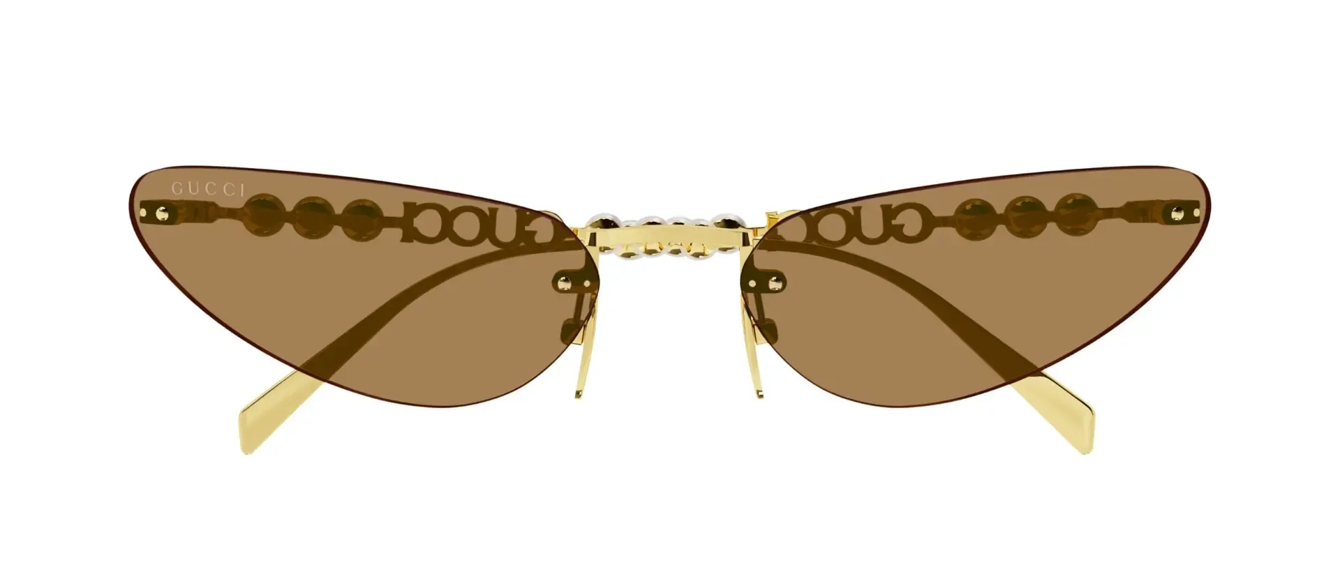 Gucci GG1920S 003 ženske sunčane naočale – okvir u zlatnoj boji i leće u smeđoj boji