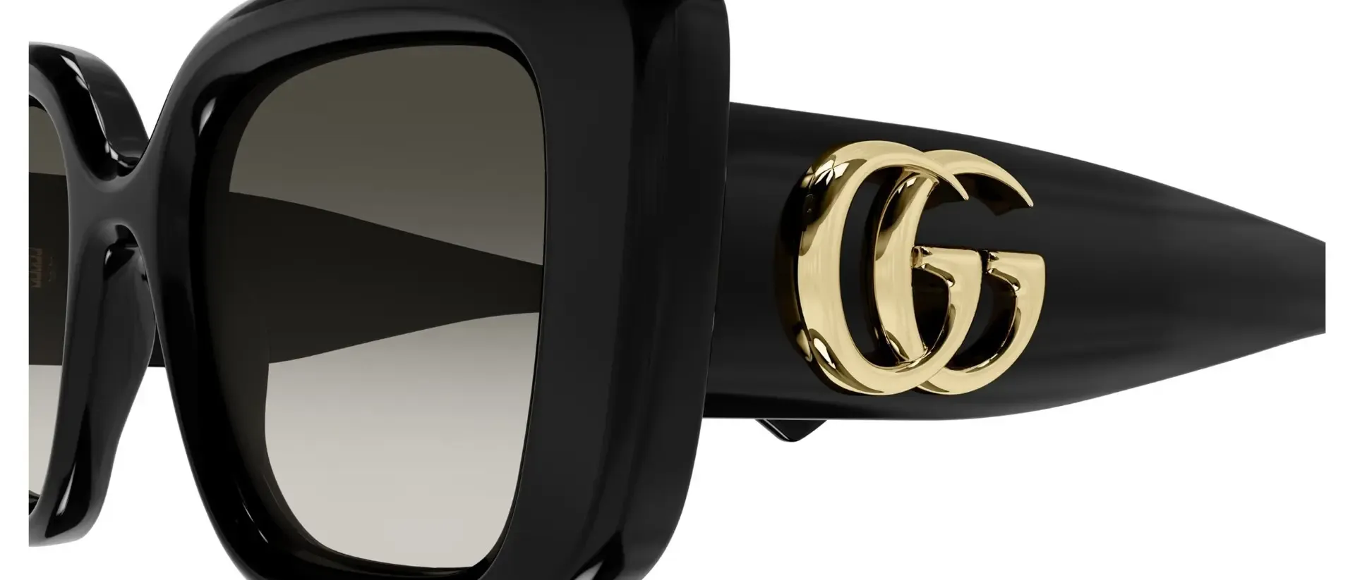 Dodatni prikaz 3: Gucci GG1975S 002 ženske sunčane naočale – okvir u crnoj boji i leće u sivoj boji