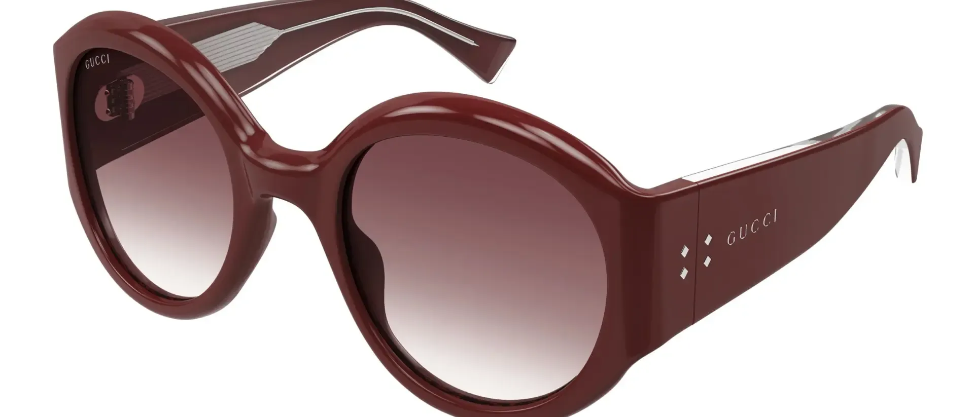 Dodatni prikaz 2: Gucci GG2014S 003 ženske sunčane naočale – okvir u ljubičastoj i crvenoj boji i leće u crvenoj boji