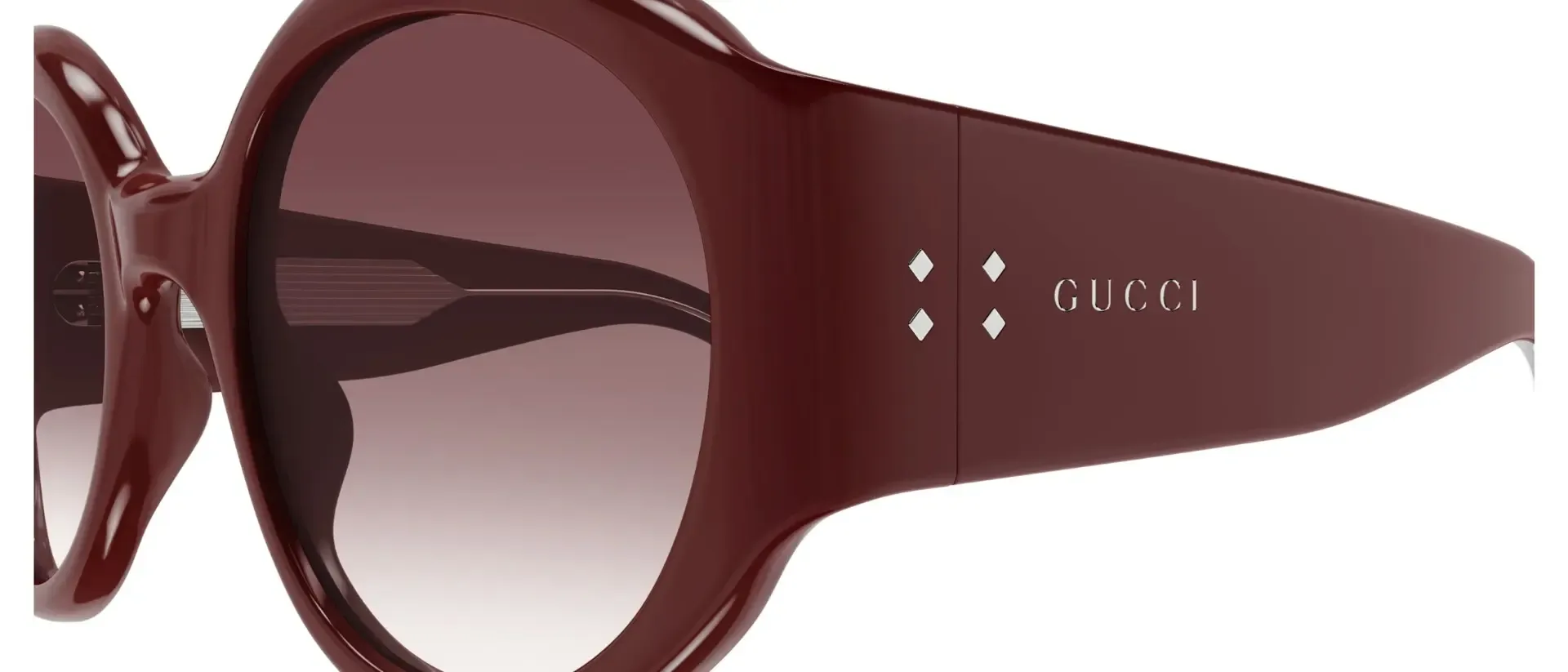 Dodatni prikaz 3: Gucci GG2014S 003 ženske sunčane naočale – okvir u ljubičastoj i crvenoj boji i leće u crvenoj boji