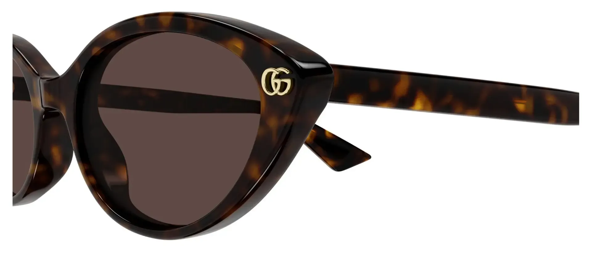 Dodatni prikaz 3: Gucci GG2110S 002 ženske sunčane naočale – okvir Havana uzorka u smeđoj boji i leće u smeđoj boji
