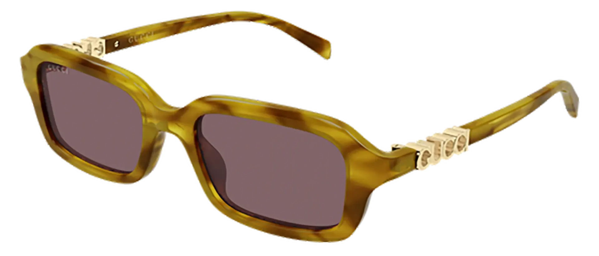 Gucci GG2152S 004 ženske sunčane naočale – okvir Havana uzorka u smeđoj boji i leće u crvenoj boji