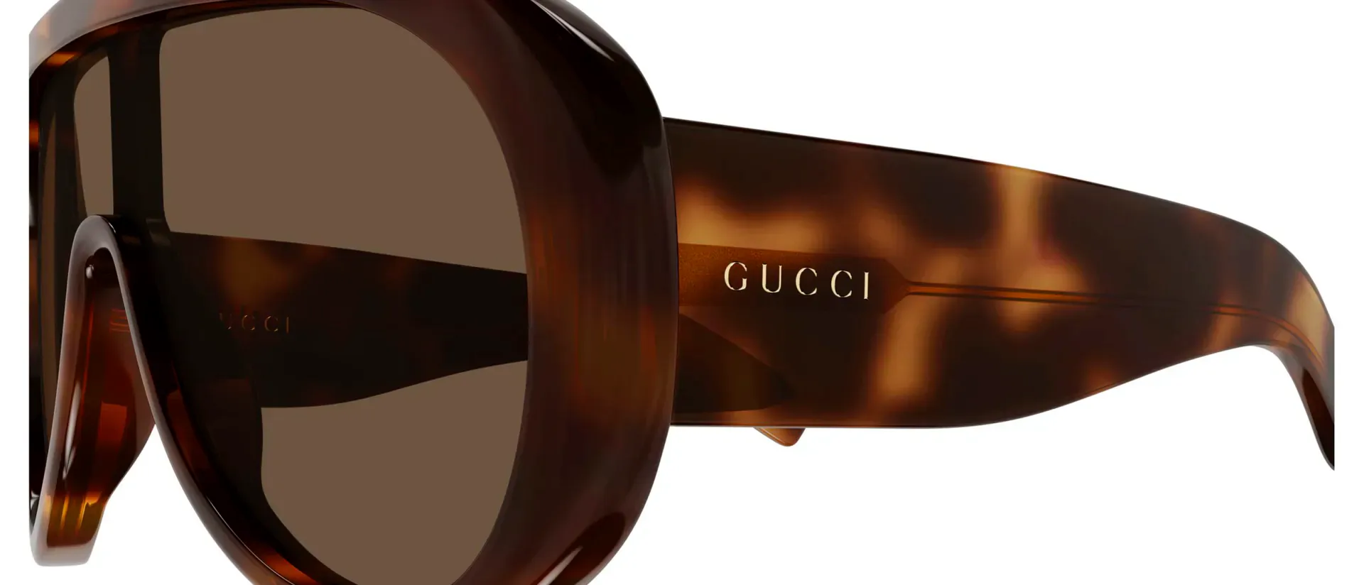 Dodatni prikaz 3: Gucci GG2164S 002 ženske sunčane naočale – okvir Havana uzorka u smeđoj boji i leće u smeđoj boji
