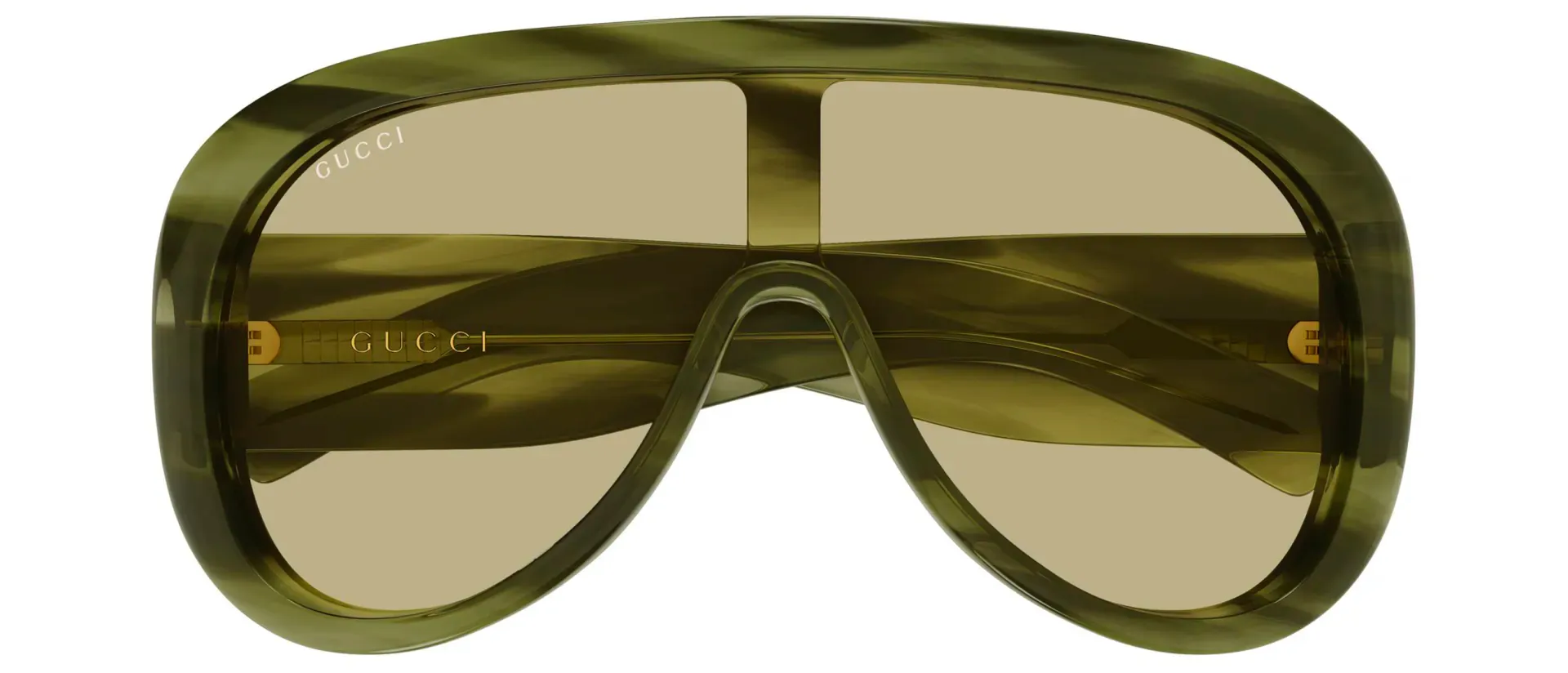 Gucci GG2164S 006 ženske sunčane naočale – okvir Havana uzorka u zelenoj boji i leće u žutoj boji