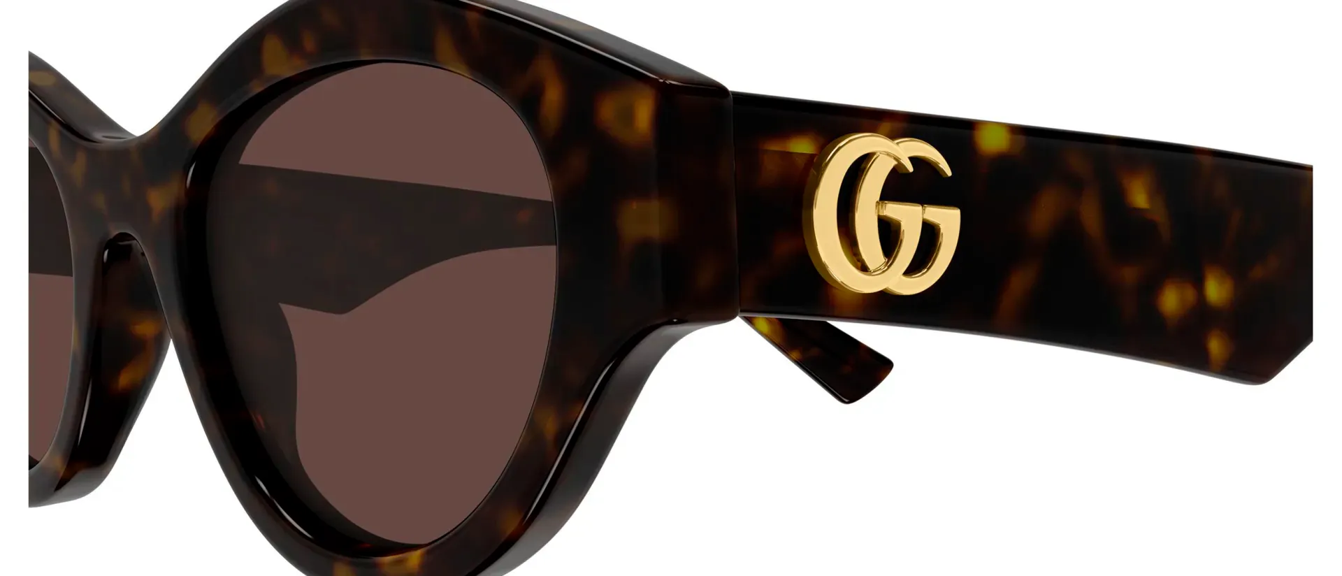 Dodatni prikaz 3: Gucci GG2207S 002 ženske sunčane naočale – okvir Havana uzorka u smeđoj boji i leće u smeđoj boji