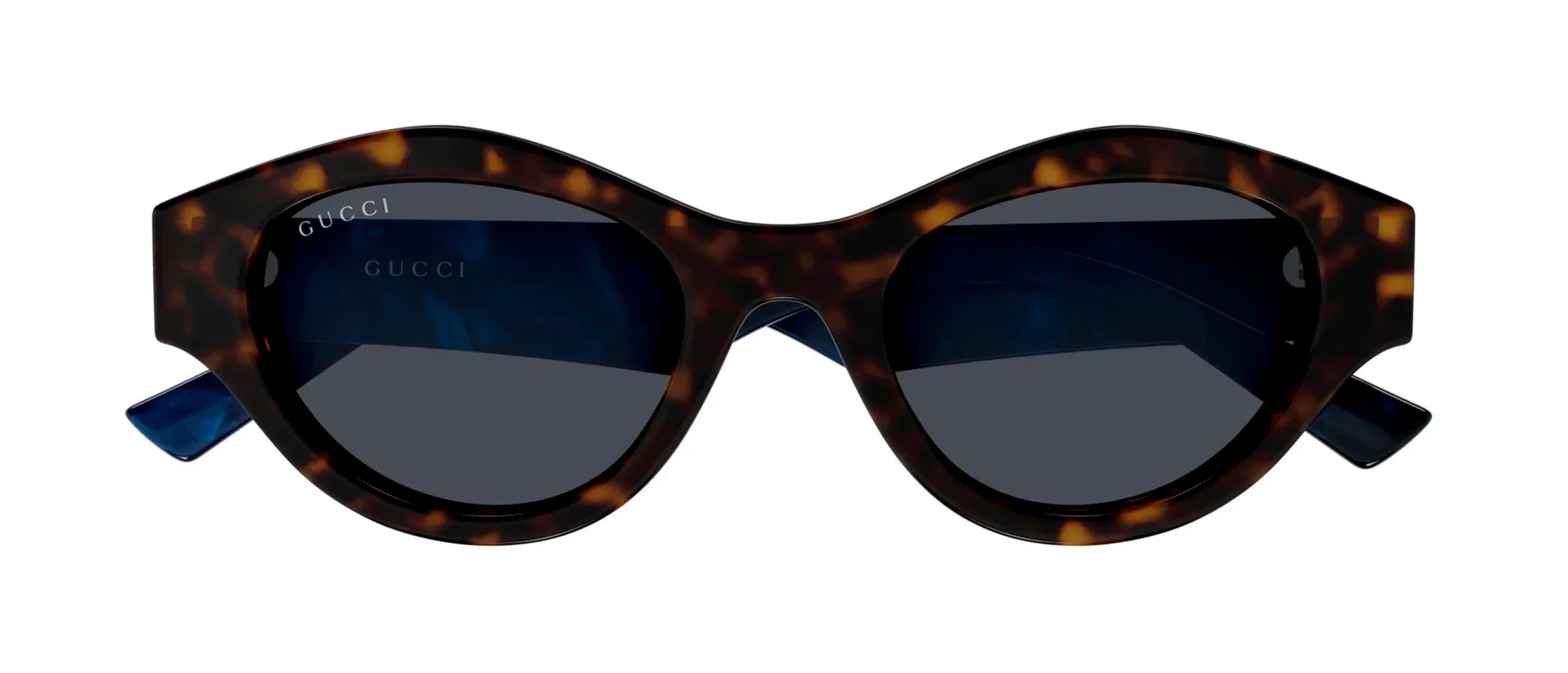 Gucci GG2207S 005 ženske sunčane naočale – okvir Havana uzorka u plavoj i smeđoj boji i leće u plavoj boji