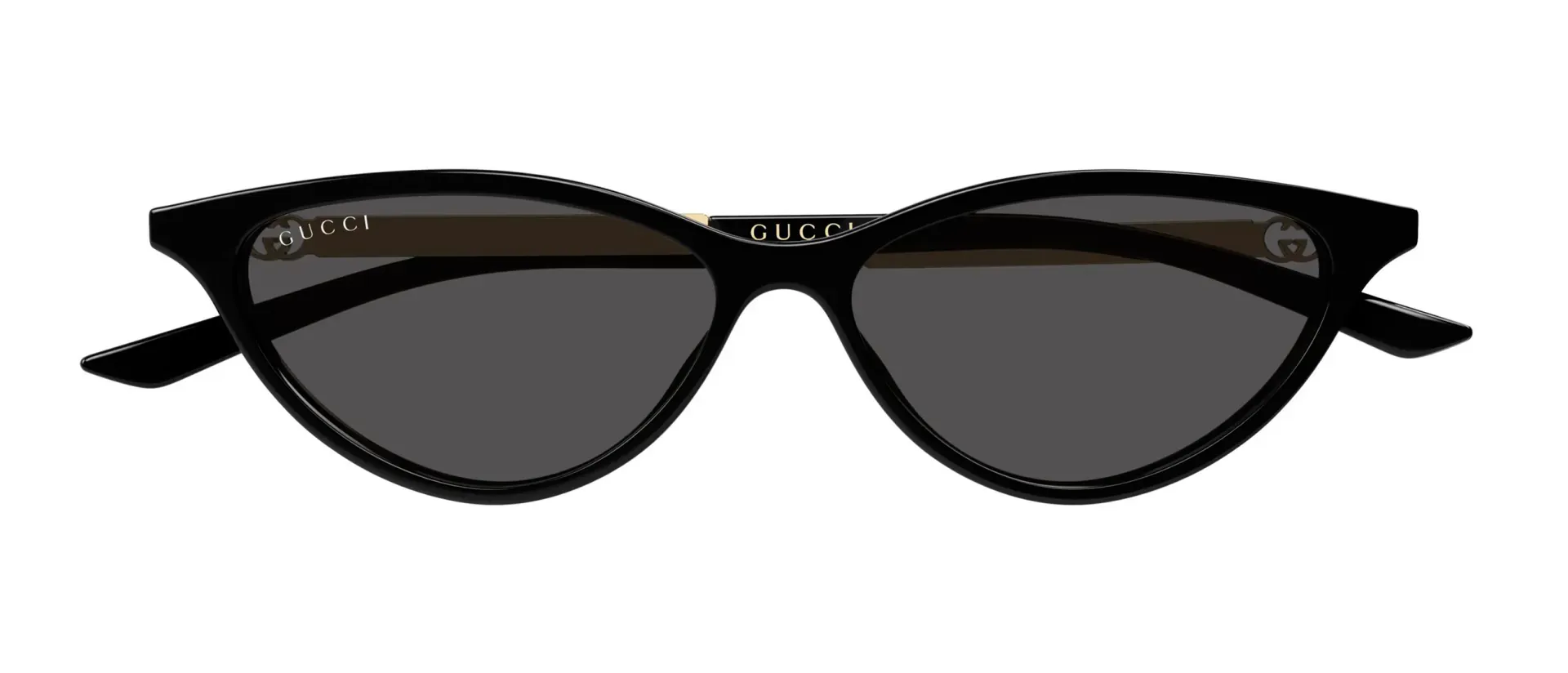 Gucci GG2211S 001 ženske sunčane naočale – okvir u zlatnoj i crnoj boji i leće u sivoj boji