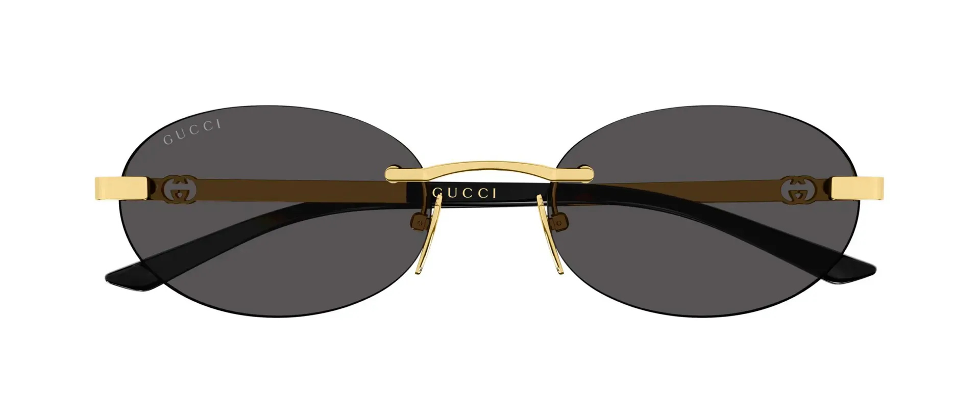 Gucci GG2214S 001 ženske sunčane naočale – okvir u zlatnoj boji i leće u sivoj boji