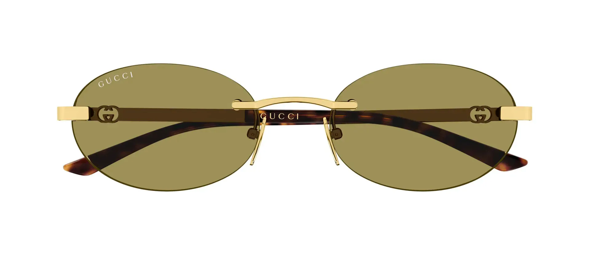 Gucci GG2214S 004 ženske sunčane naočale – okvir u zlatnoj boji i leće u žutoj boji