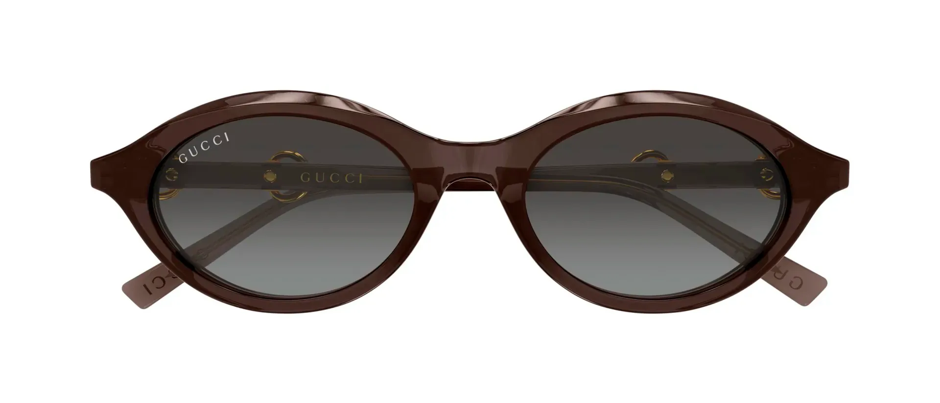Gucci GG2215S 005 ženske sunčane naočale – okvir u smeđoj boji i leće u sivoj boji i s gradijentom