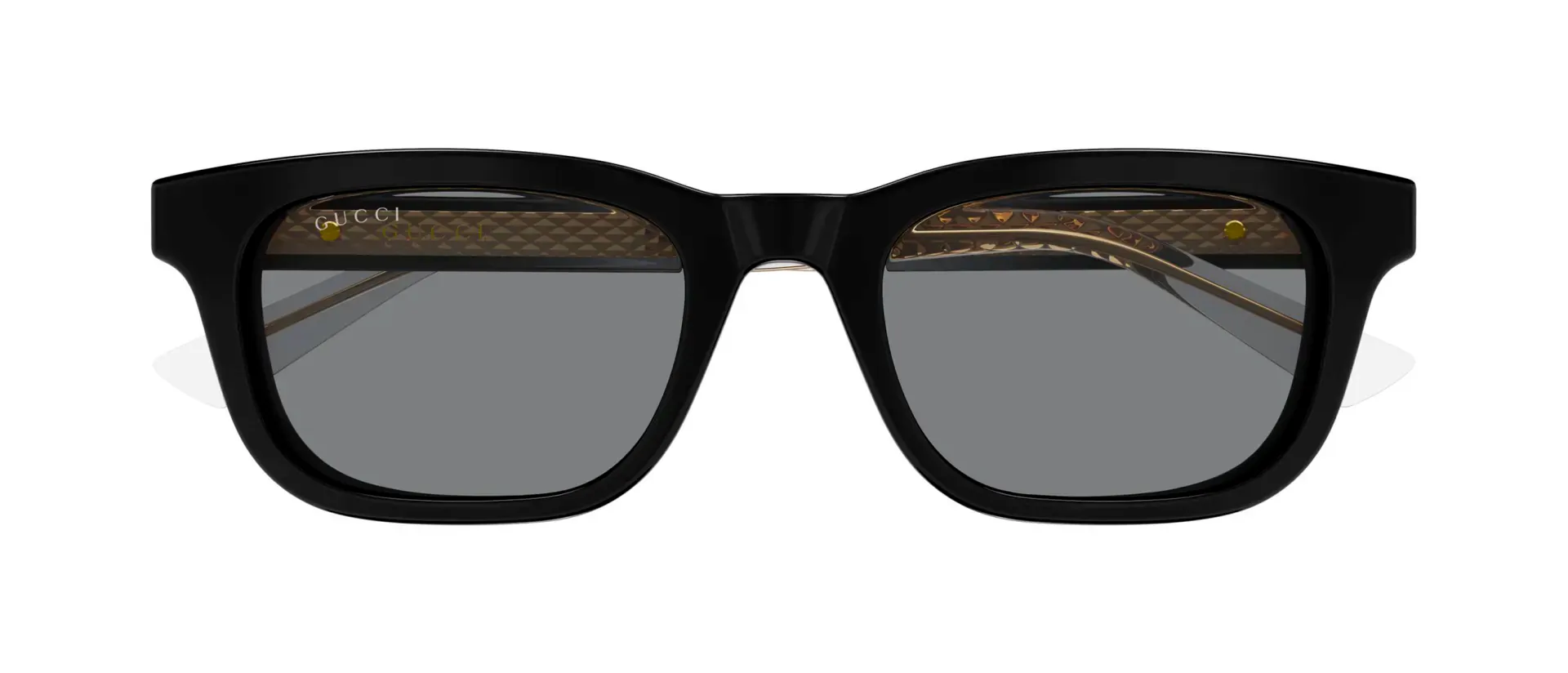 Gucci GG2248S 003 muške sunčane naočale – okvir u crnoj boji i u prozirnoj izvedbi i leće u sivoj boji