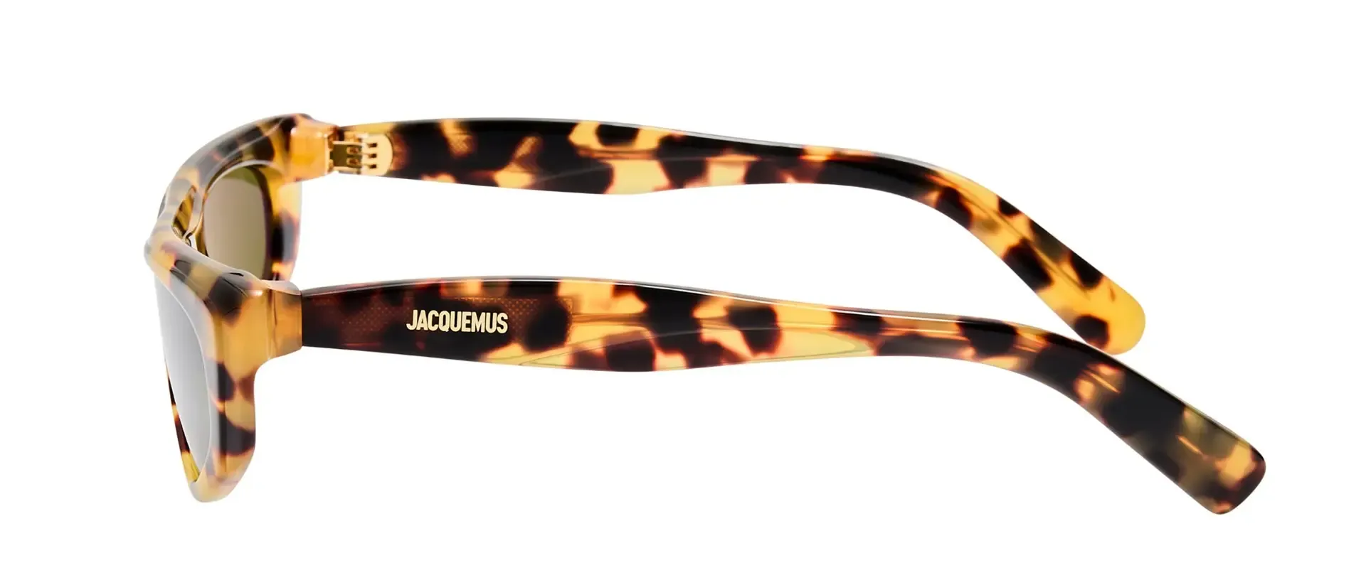 Dodatni prikaz 3: Jacquemus JAC108C5SUN C5 ženske sunčane naočale – okvir u smeđoj i crnoj boji i leće u zelenoj boji