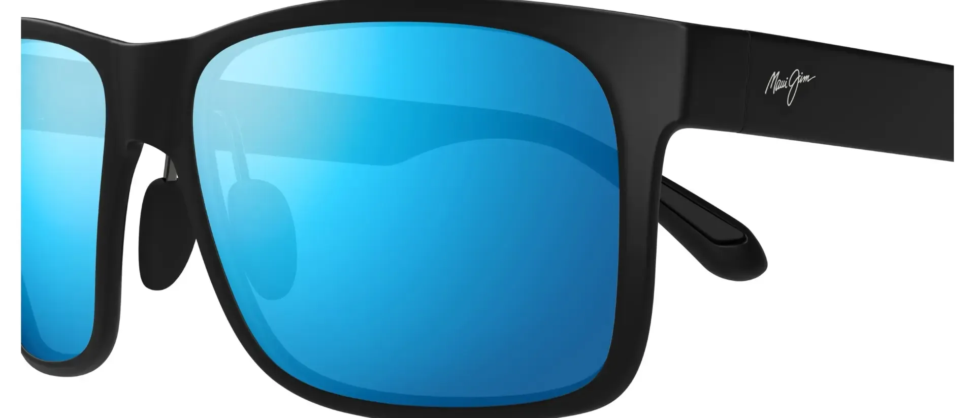 Dodatni prikaz 3: Maui Jim MJ0432S 003 uniseks sunčane naočale – okvir u crnoj boji i leće u plavoj boji