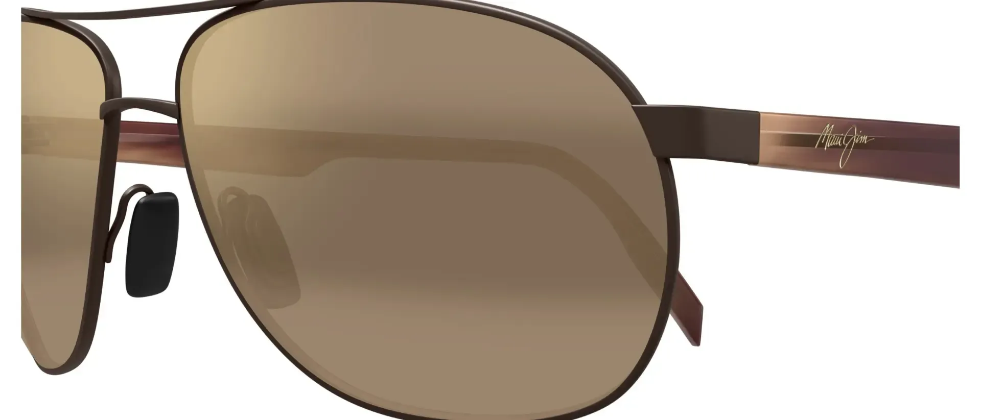 Dodatni prikaz 3: Maui Jim MJ0728S 002 uniseks sunčane naočale – okvir u smeđoj boji i leće u zlatnoj i smeđoj boji i s gradijentom