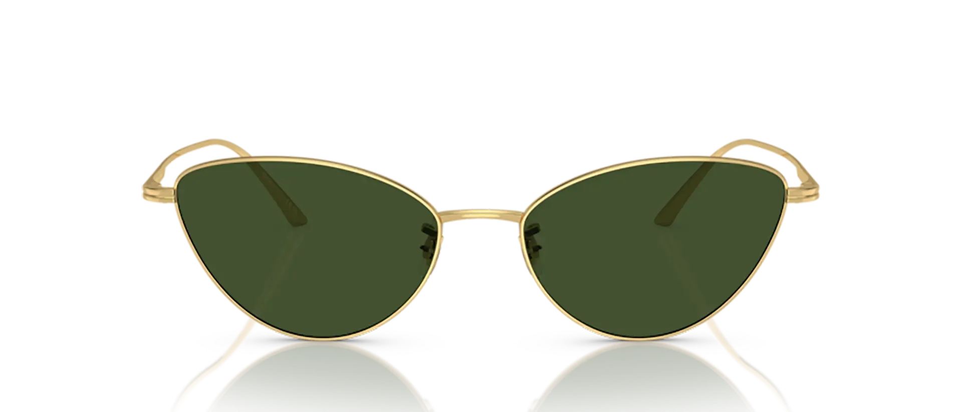 Oliver Peoples OV1328S 533271 ženske sunčane naočale – okvir u zlatnoj boji i leće u zelenoj boji