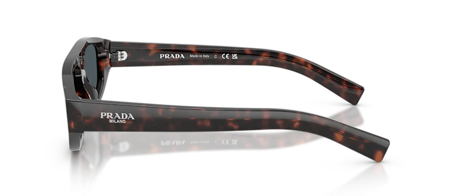 Dodatni prikaz 3: Prada PR C02S 17N70B muške sunčane naočale – okvir Havana uzorka u smeđoj boji i leće u sivoj boji