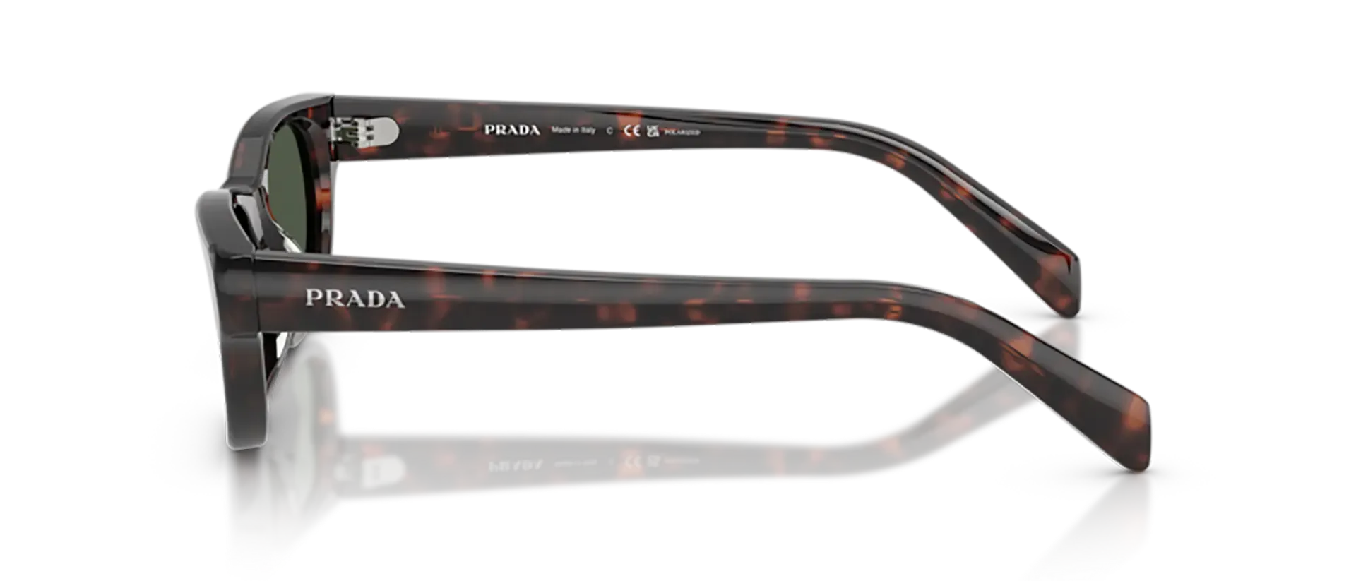 Dodatni prikaz 3: Prada PR C08S 17N90V ženske sunčane naočale – okvir Havana uzorka u smeđoj boji i leće u sivoj boji