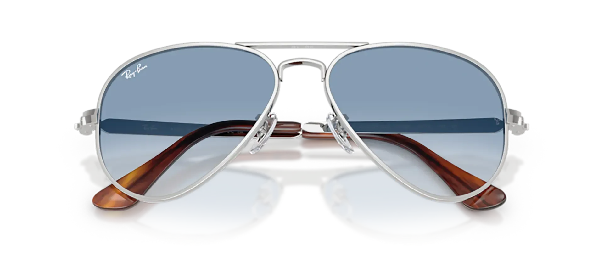 Dodatni prikaz 6: Ray-Ban Aviator max RB3925 003/3F uniseks sunčane naočale – okvir u srebrnoj boji i leće u plavoj boji, u prozirnoj izvedbi i s gradijentom
