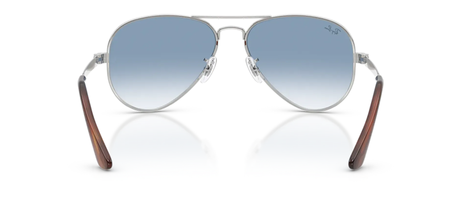 Dodatni prikaz 4: Ray-Ban Aviator max RB3925 003/3F uniseks sunčane naočale – okvir u srebrnoj boji i leće u plavoj boji, u prozirnoj izvedbi i s gradijentom