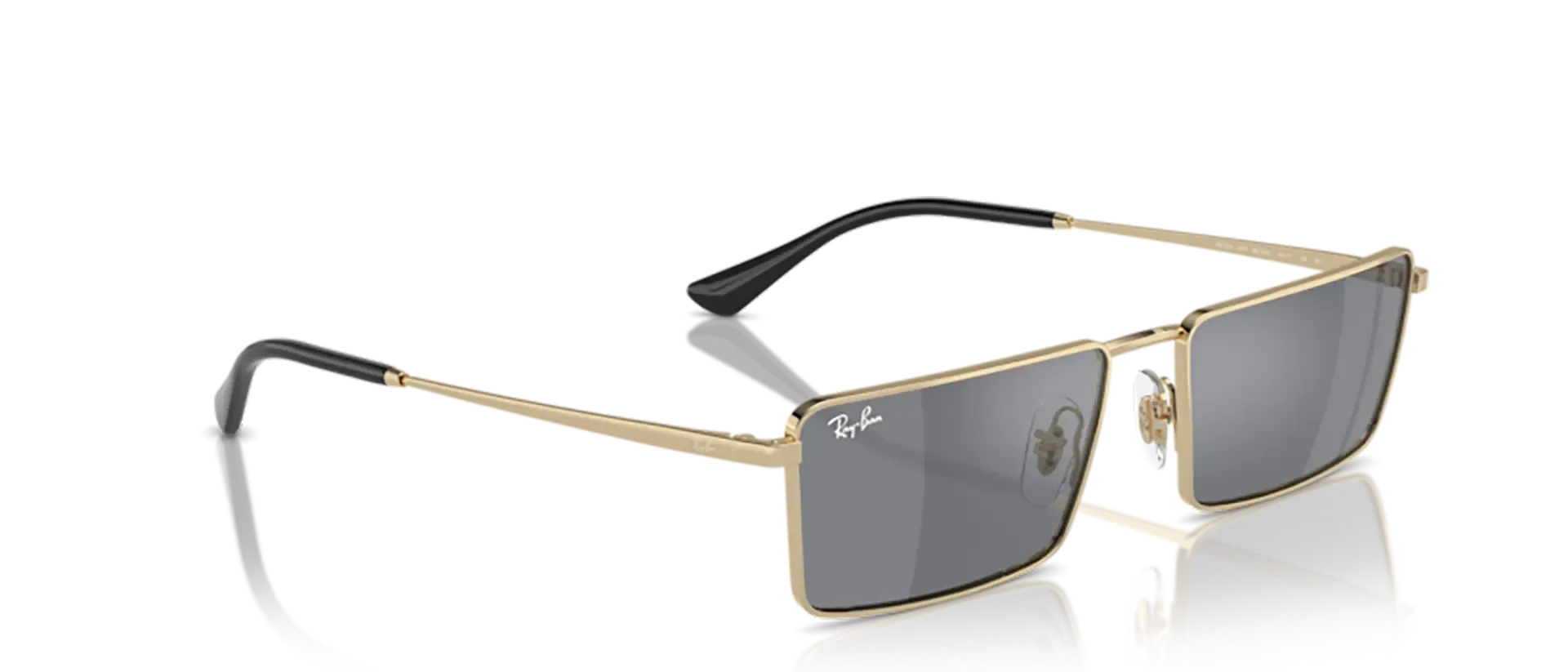 Dodatni prikaz 5: Ray-Ban Emy RB3741 92136V uniseks sunčane naočale – okvir u zlatnoj boji i leće u sivoj i srebrnoj boji