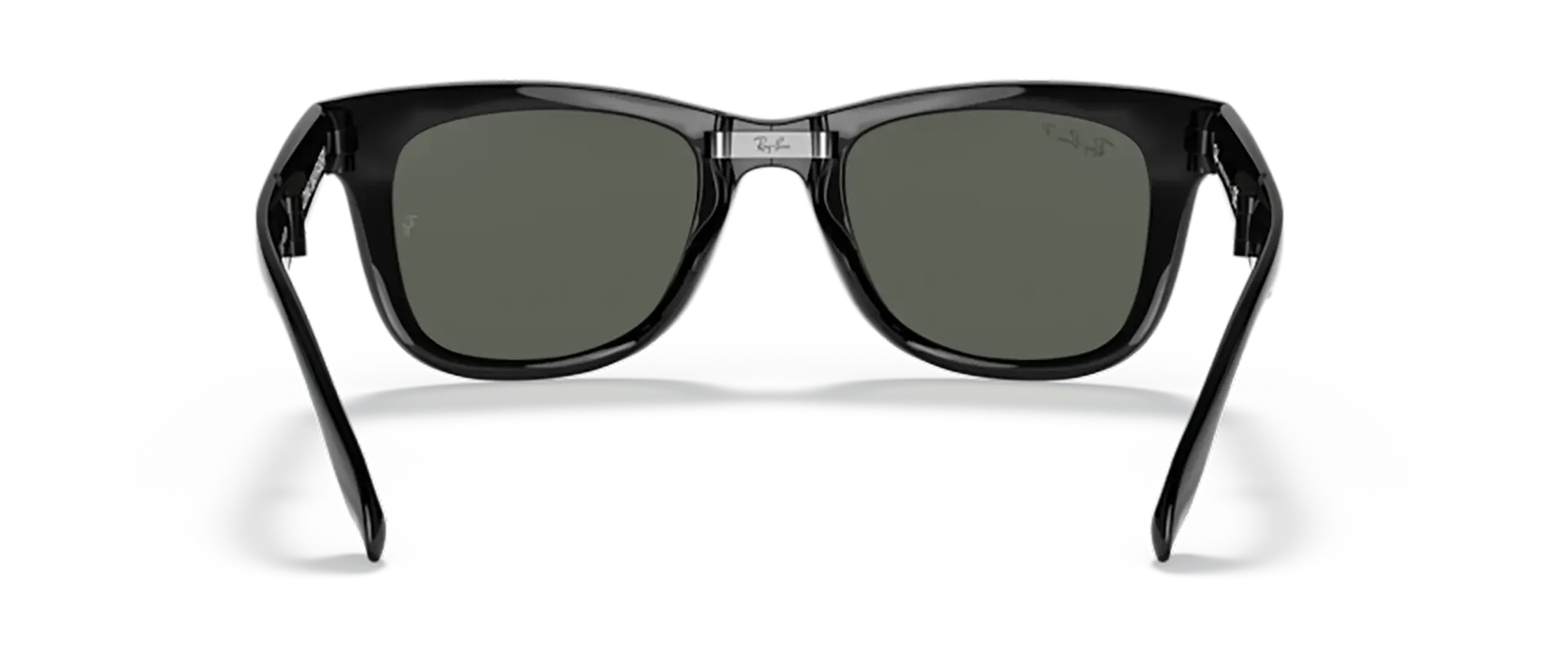 Dodatni prikaz 4: Ray-Ban Folding wayfarer RB4105 601/58 muške sunčane naočale – okvir u crnoj boji i leće u zelenoj boji