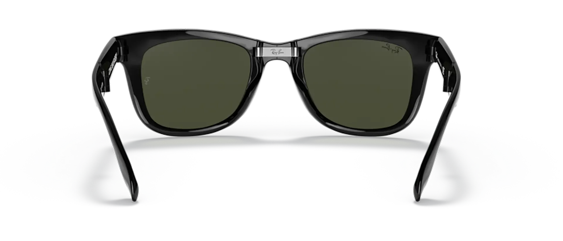 Dodatni prikaz 4: Ray-Ban Folding wayfarer RB4105 601 muške sunčane naočale – okvir u crnoj boji i leće u zelenoj boji