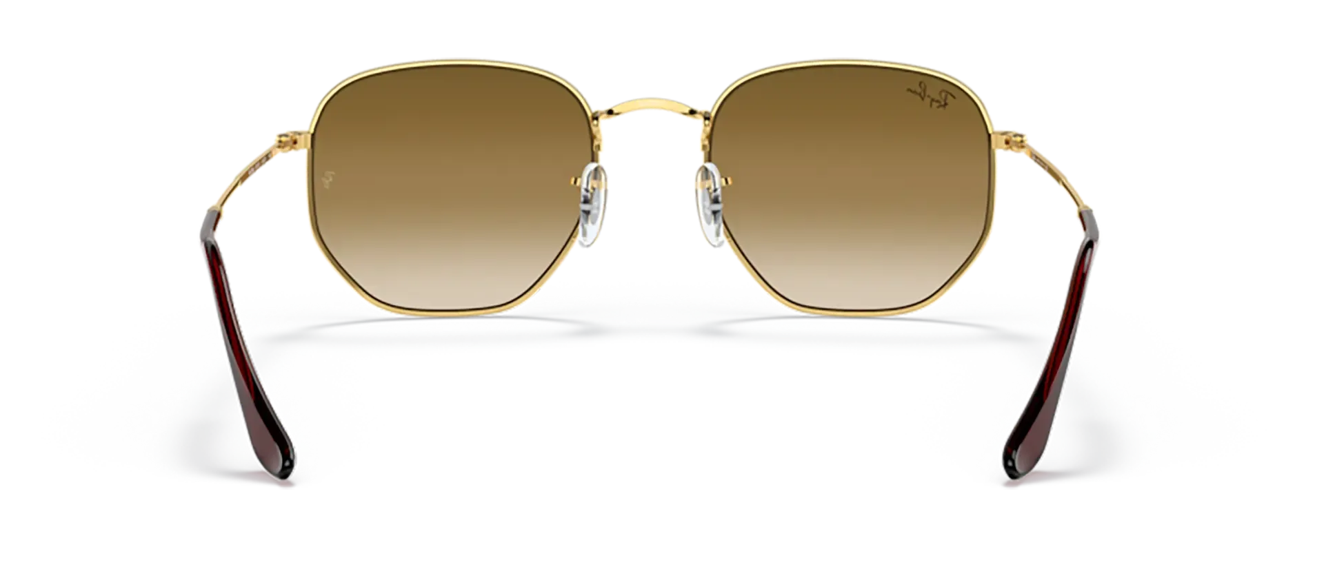 Dodatni prikaz 4: Ray-Ban Hexagonal RB3548 001/51 uniseks sunčane naočale – okvir u zlatnoj boji i leće u smeđoj boji i s gradijentom