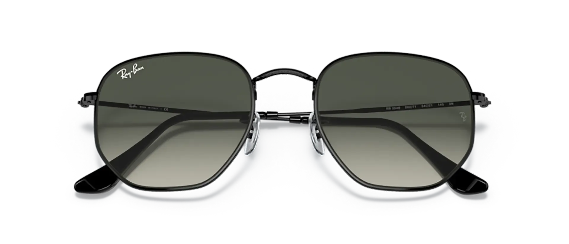 Dodatni prikaz 6: Ray-Ban Hexagonal RB3548 002/71 uniseks sunčane naočale – okvir u crnoj boji i leće u sivoj boji i s gradijentom