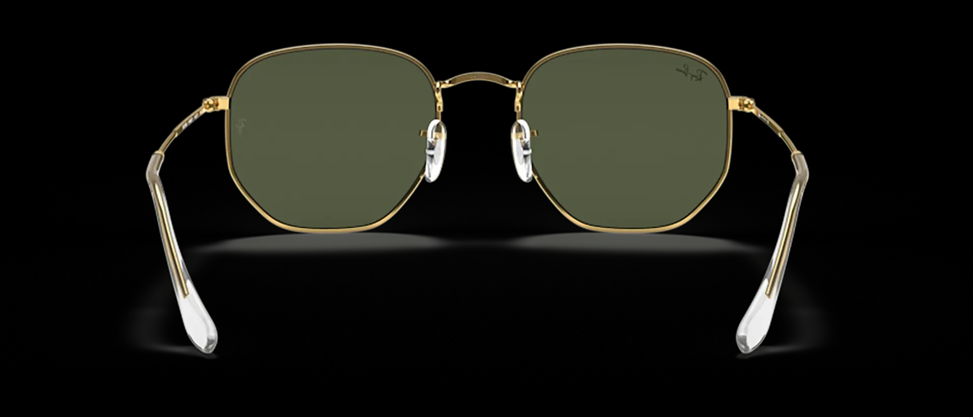 Dodatni prikaz 4: Ray-Ban Hexagonal RB3548 919631 uniseks sunčane naočale – okvir u zlatnoj boji i leće u zelenoj boji