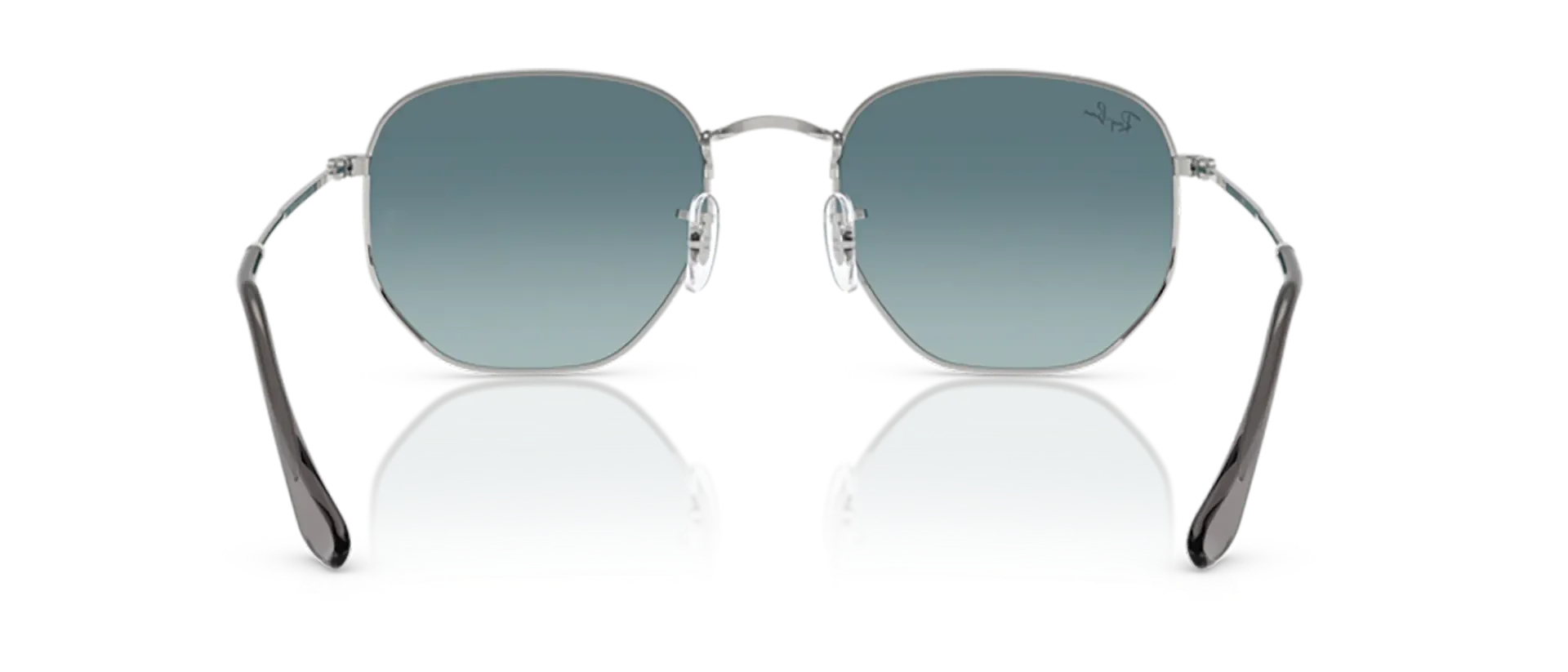 Dodatni prikaz 4: Ray-Ban Hexagonal RB3548N 003/3M uniseks sunčane naočale – okvir u srebrnoj boji i leće u sivoj boji i s gradijentom