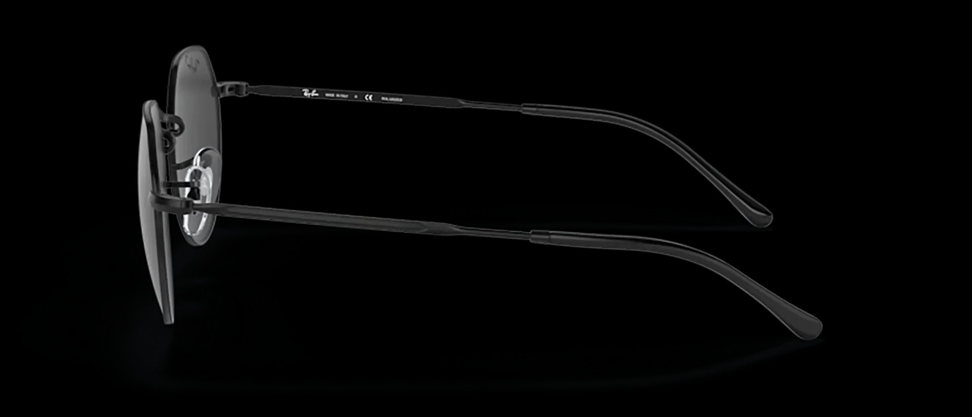 Dodatni prikaz 3: Ray-Ban Jack RB3565 002/48 uniseks sunčane naočale – okvir u crnoj boji i leće u crnoj boji