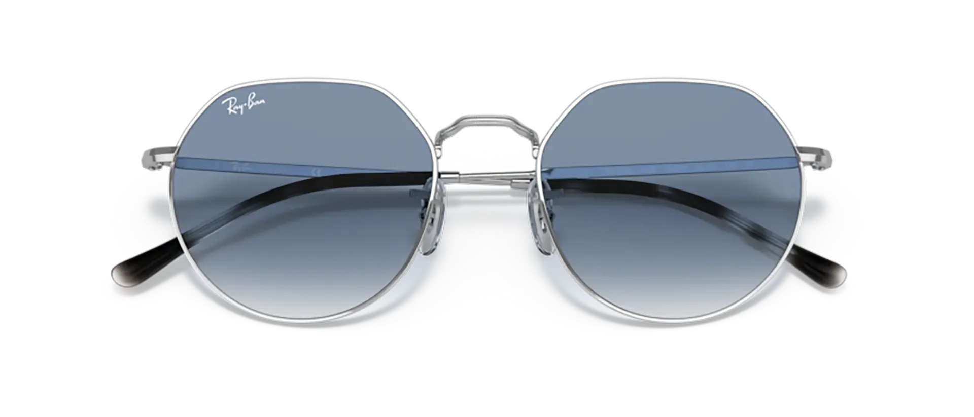 Dodatni prikaz 6: Ray-Ban Jack RB3565 003/3F uniseks sunčane naočale – okvir u srebrnoj boji i leće u plavoj boji