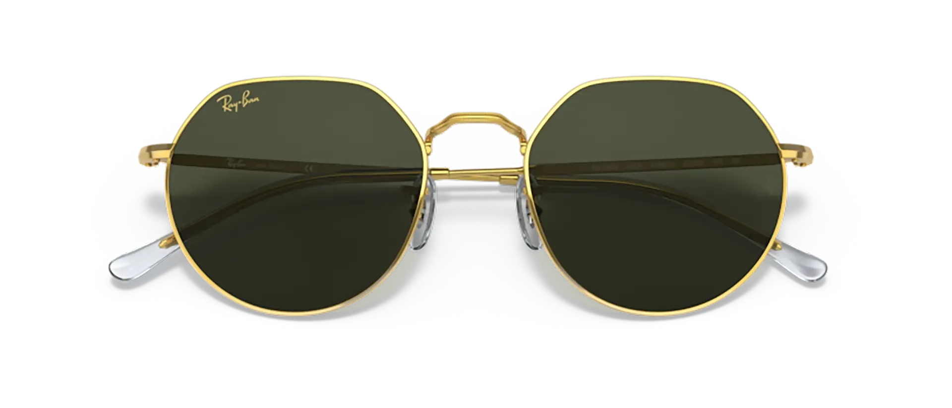 Dodatni prikaz 6: Ray-Ban Jack RB3565 919631 uniseks sunčane naočale – okvir u zlatnoj boji i leće u zelenoj boji