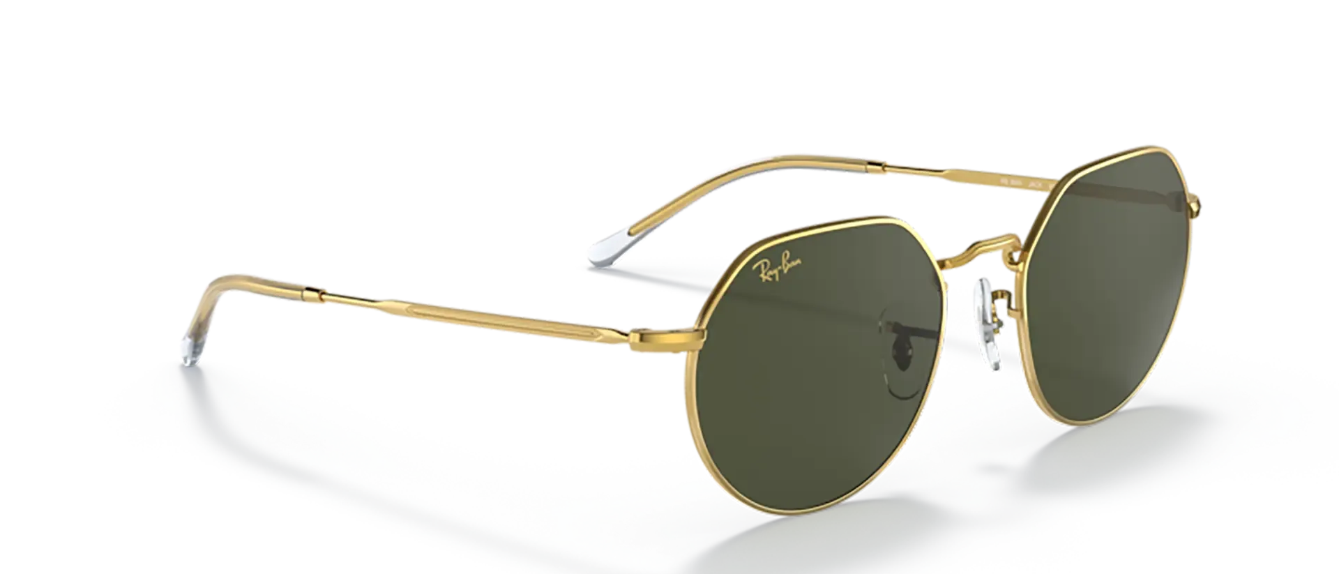 Dodatni prikaz 5: Ray-Ban Jack RB3565 919631 uniseks sunčane naočale – okvir u zlatnoj boji i leće u zelenoj boji