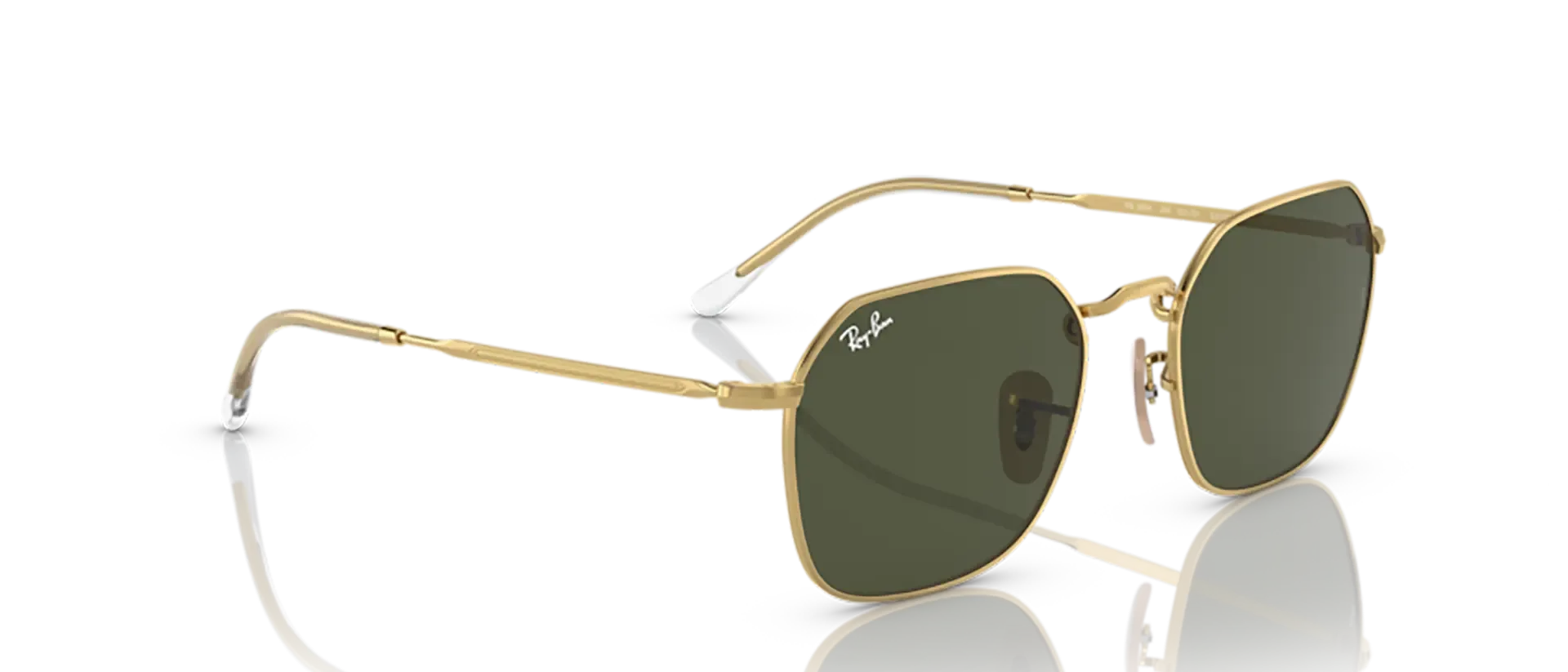 Dodatni prikaz 6: Ray-Ban Jim RB3694 001/31 uniseks sunčane naočale – okvir u zlatnoj boji i leće u zelenoj boji