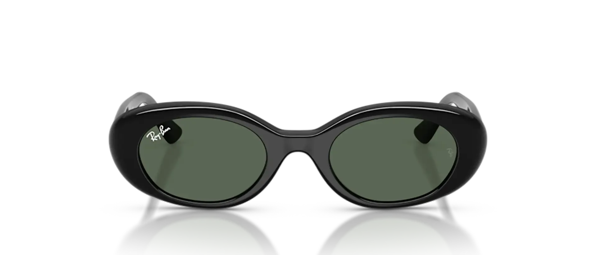 Ray-Ban JUNIOR RJ9141S 100/71 ženske sunčane naočale – okvir u crnoj boji i leće u zelenoj boji