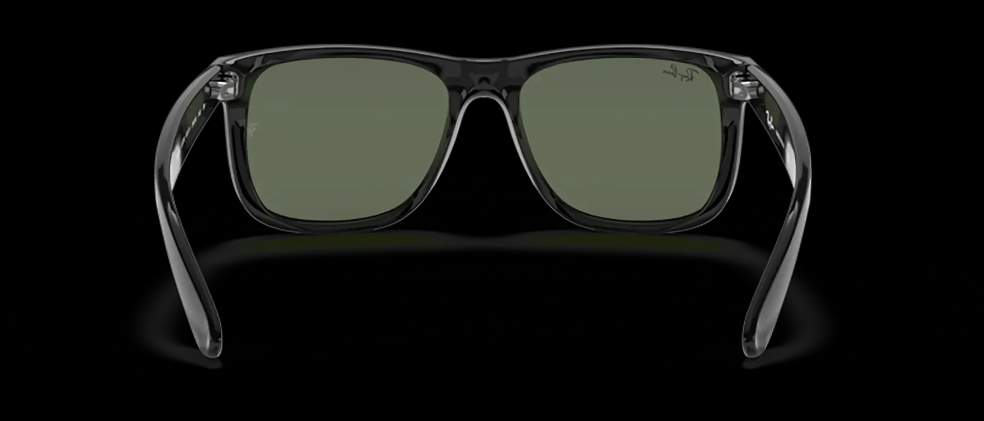 Dodatni prikaz 4: Ray-Ban Justin RB4165 601/71 muške sunčane naočale – okvir u crnoj boji i leće u zelenoj boji