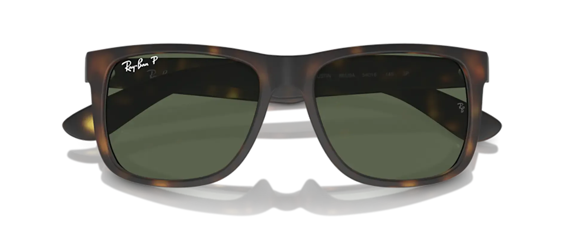 Dodatni prikaz 6: Ray-Ban Justin RB4165 865/9A muške sunčane naočale – okvir Havana uzorka u smeđoj boji i leće u zelenoj boji