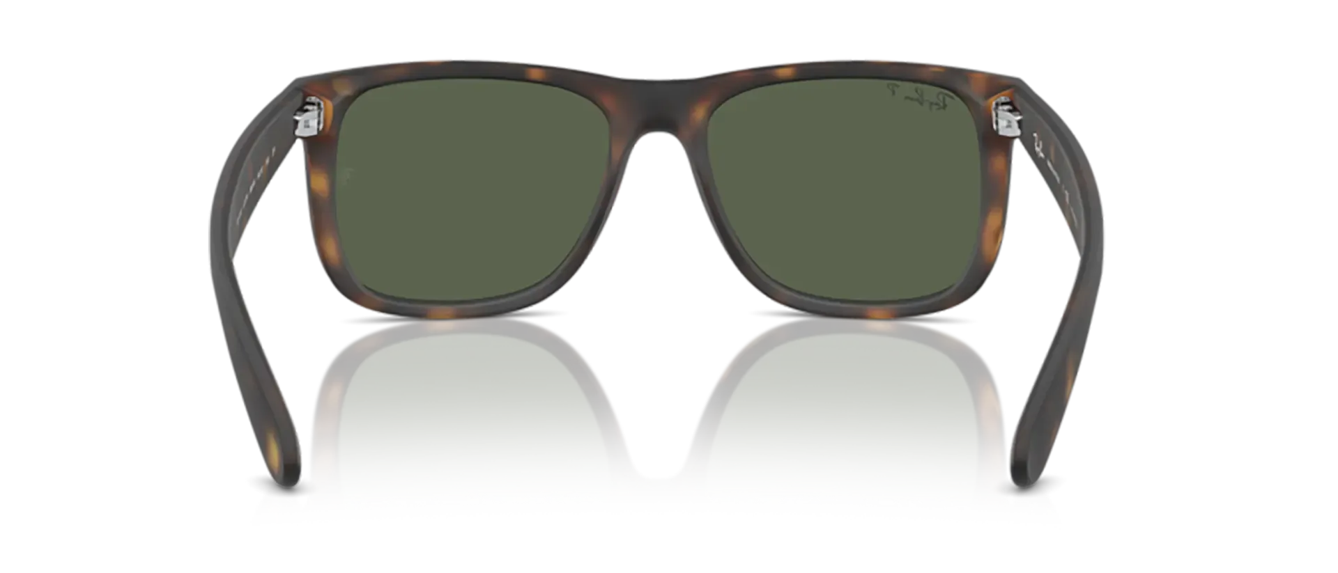 Dodatni prikaz 4: Ray-Ban Justin RB4165 865/9A muške sunčane naočale – okvir Havana uzorka u smeđoj boji i leće u zelenoj boji