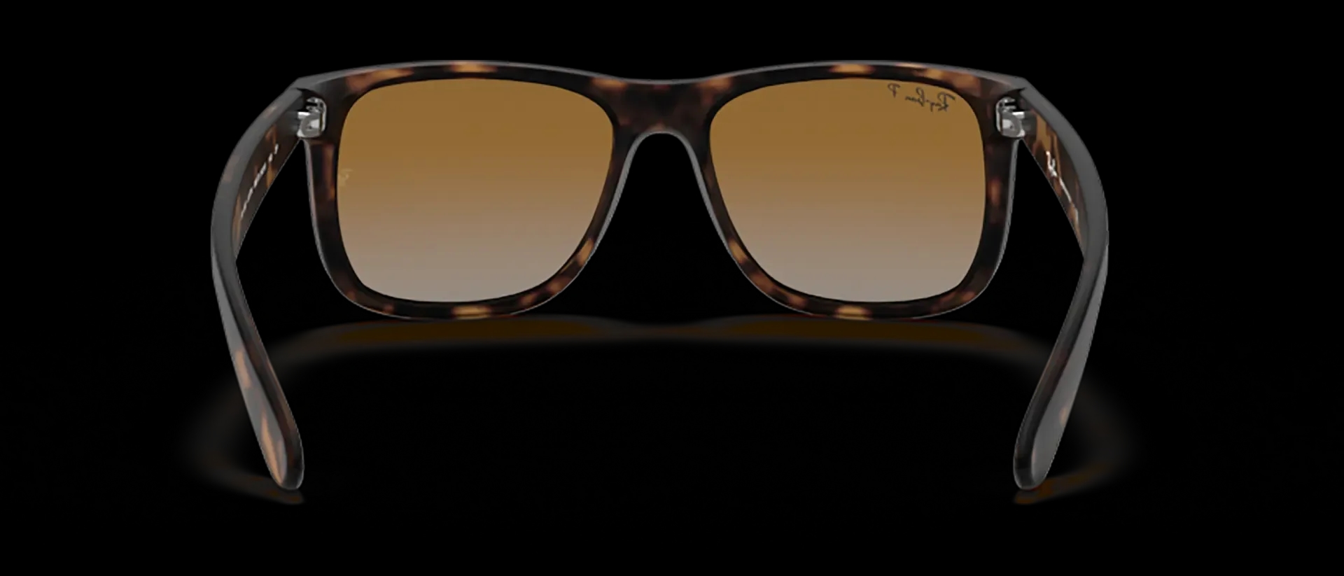 Dodatni prikaz 4: Ray-Ban Justin RB4165 865/T5 muške sunčane naočale – okvir Havana uzorka u smeđoj boji i leće u smeđoj i sivoj boji
