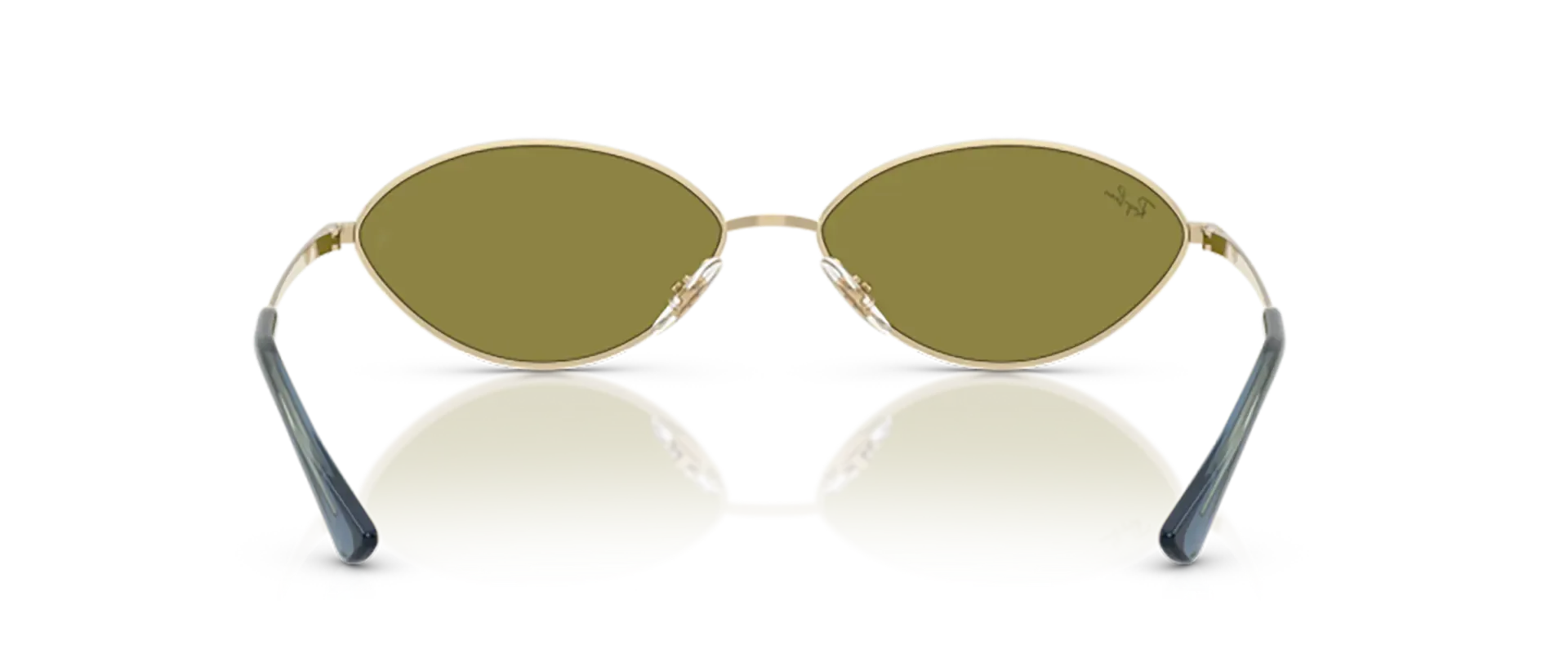 Dodatni prikaz 4: Ray-Ban Kai RB3757 9213/2 uniseks sunčane naočale – okvir u zlatnoj boji i leće u zelenoj boji