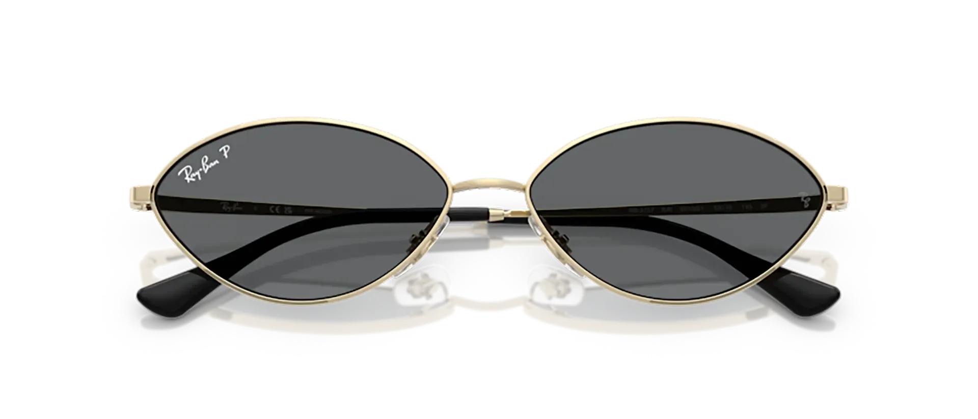 Dodatni prikaz 6: Ray-Ban Kai RB3757 921381 uniseks sunčane naočale – okvir u zlatnoj boji i leće u sivoj boji