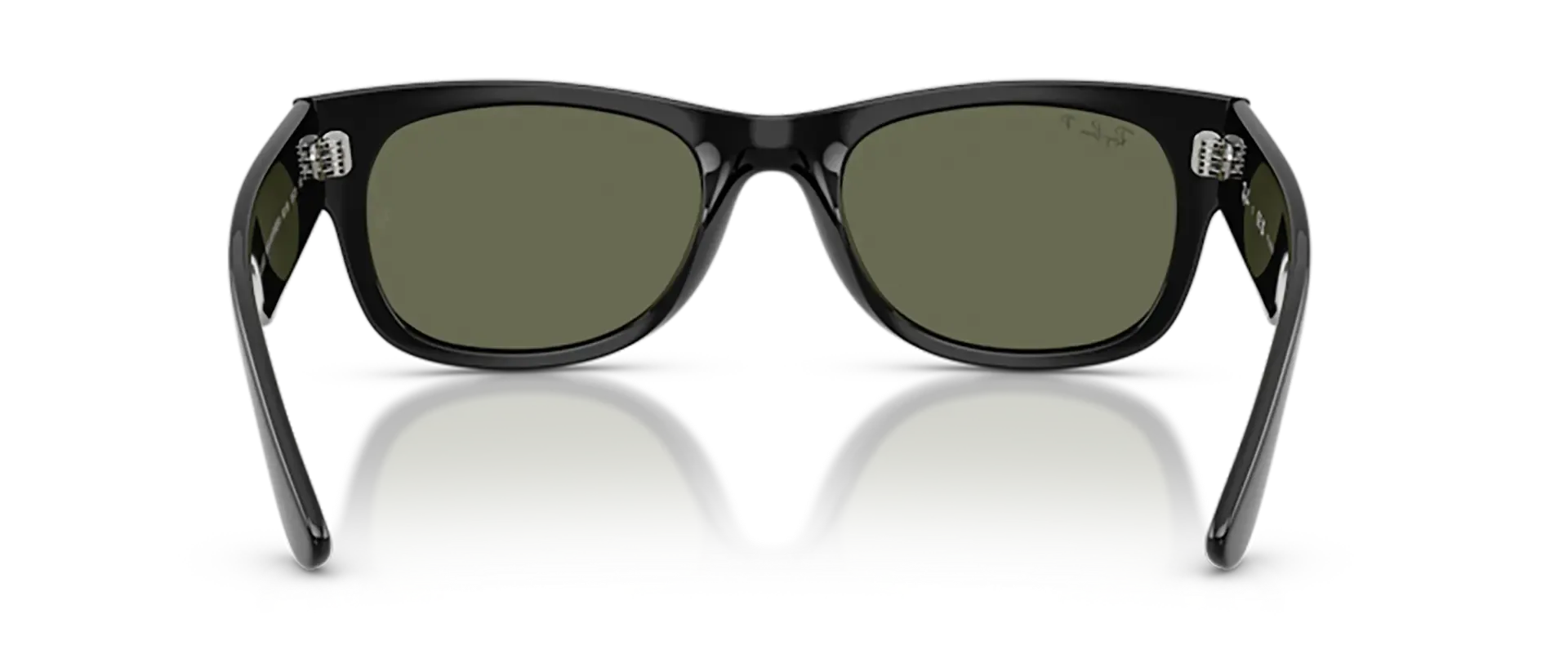 Dodatni prikaz 4: Ray-Ban Mega wayfarer ii RB0832S 901/58 uniseks sunčane naočale – okvir u crnoj boji i leće u zelenoj boji